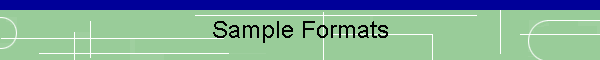 Sample Formats